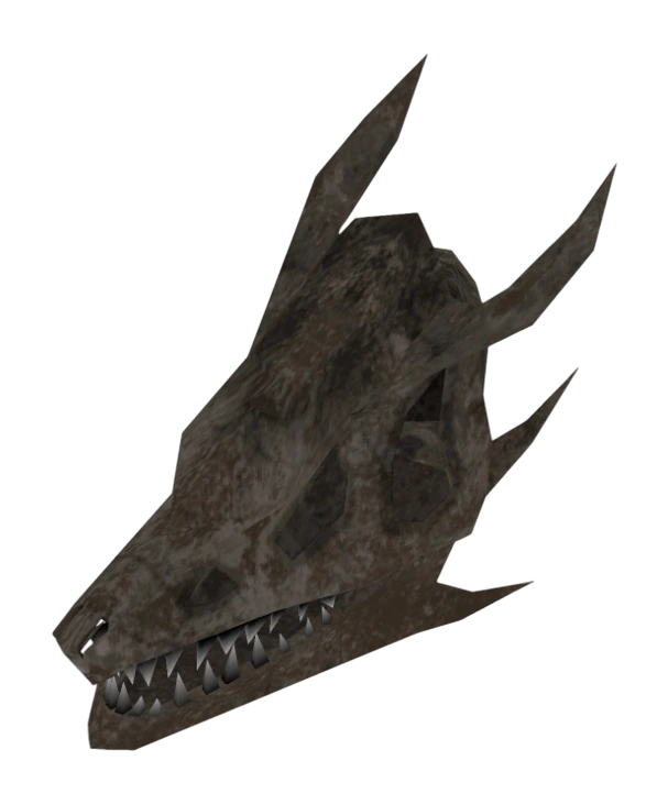 Illustrative community picture showing a dragon skull valuable.