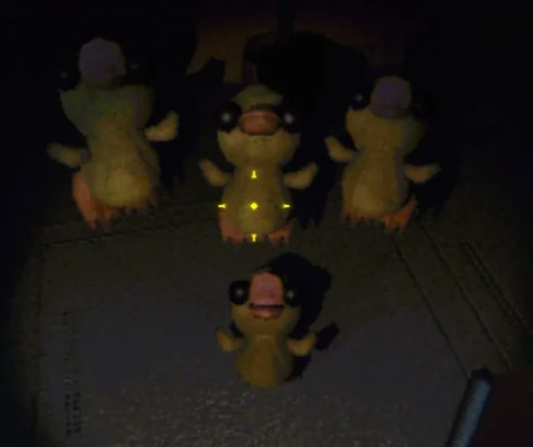 Community gameplay picture of the duck monsters from the R.E.P.O. Fandom wiki.