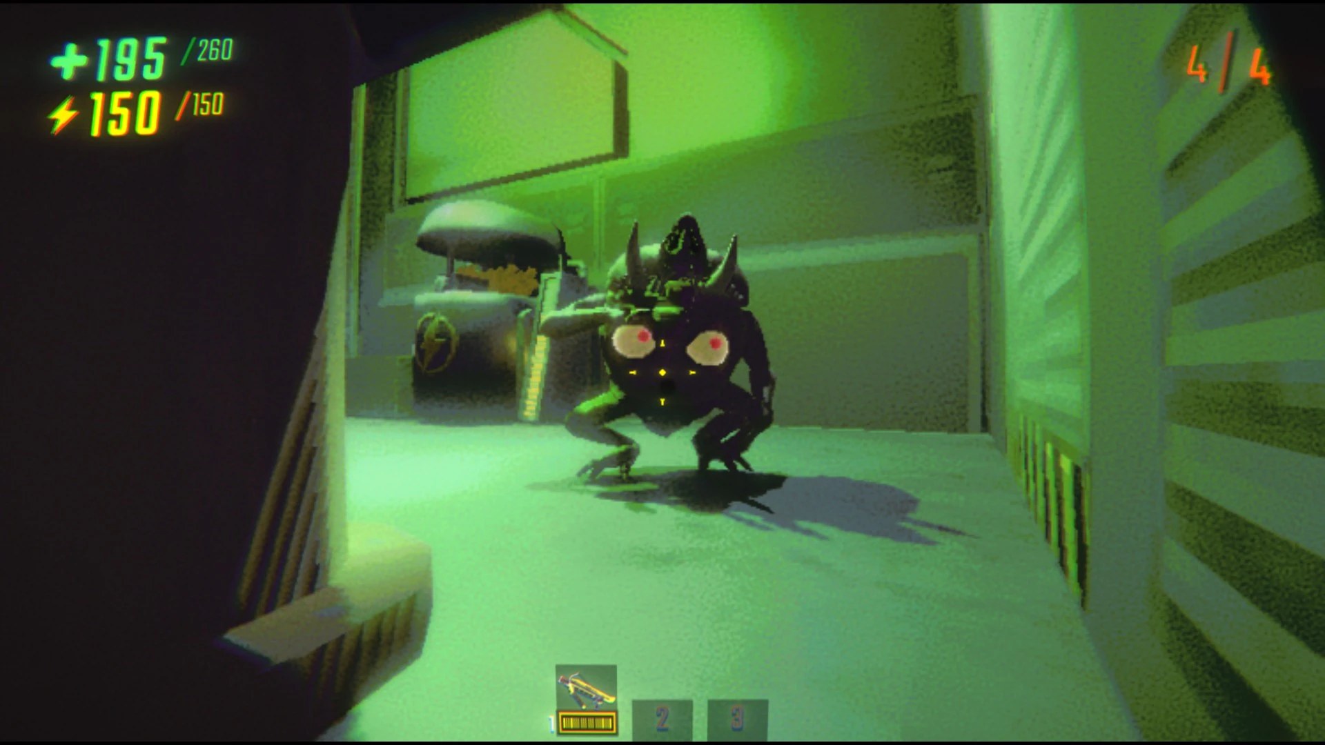 Community gameplay picture of Headgrab searching a room, from the R.E.P.O. Fandom wiki.