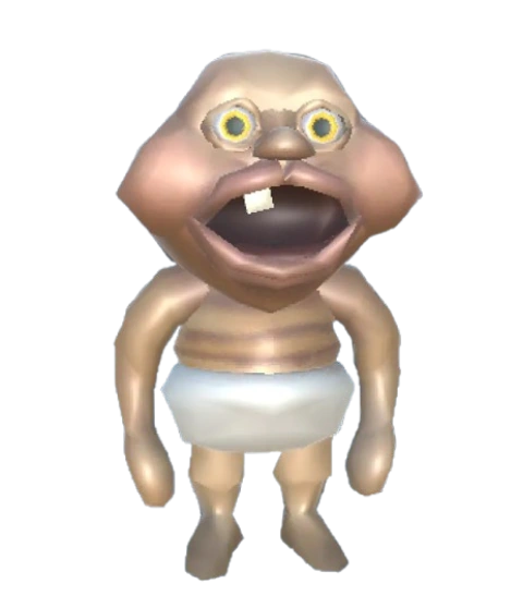 Community picture of the Rugrat, the monster that picks up and throws valuables, from the R.E.P.O. Fandom wiki.