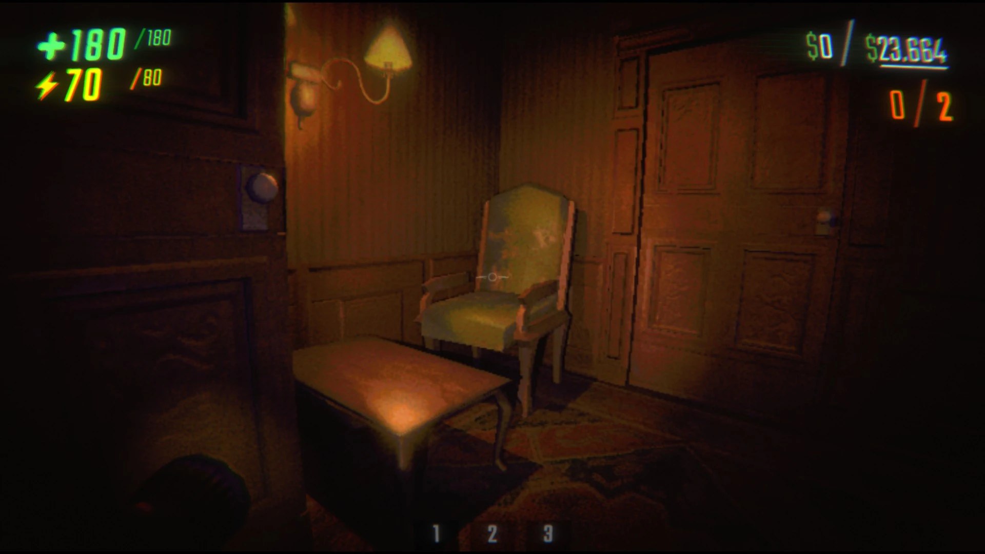 Illustrative community picture showing the end of a run in a dark room.