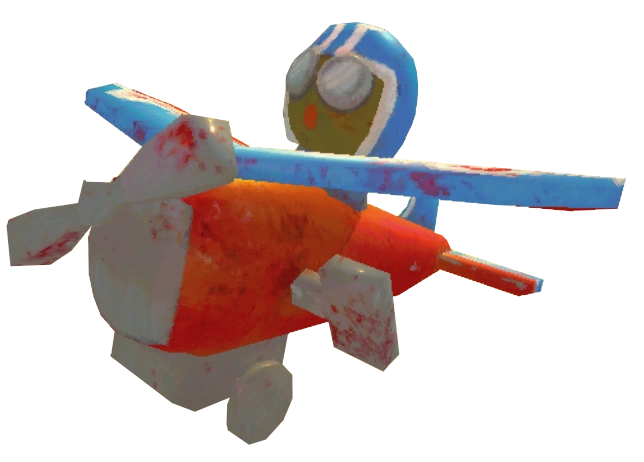 Illustrative community picture showing the toy plane.